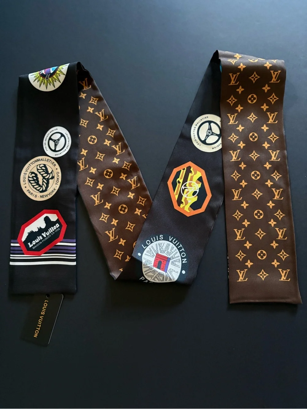 Fashion Long Silk Scarf Twilly